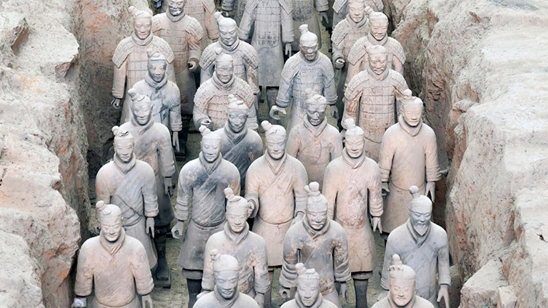 El Gran Ejército de Terracota está compuesto por 8.000 figuras a tamaño real
